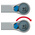 Gedore 1/2 in Square Ratchet with Reversible Ratchet Handle, 60 mm Overall