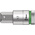 Wera 1/2 in Drive Bit Socket, Hex Bit, 17mm, 60 mm Overall Length