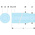Facom 1/4 in Drive 5.5mm Deep Socket, 12 point, 50 mm Overall Length
