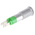 Signal Construct Green Indicator, 24V, 8mm Mounting Hole Size, Solder Tab Termination