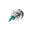 Bulgin Green Panel Mount Indicator, 24V dc, 12.2mm Mounting Hole Size, Solder Tab Termination, IP67