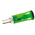 APEM Green Panel Mount Indicator, 24V dc, 10mm Mounting Hole Size, Faston, Solder Lug Termination