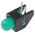 Broadcom HLMP-3507-D00B2, Green Right Angle PCB LED Indicator, Through Hole 2.7 V