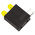 Dialight 553-0233-200F, Yellow Right Angle PCB LED Indicator, 2 LEDs, Through Hole 2.4 V