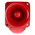 Klaxon PNC Series Red Sounder Beacon, 10 → 60 V dc, IP66, Side Mount, 113dB at 1 Metre