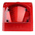 Klaxon PNC Series Red Sounder Beacon, 10 → 60 V dc, IP66, Side Mount, 113dB at 1 Metre