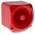 Klaxon PNC Series Red Sounder Beacon, 10 → 60 V dc, IP66, Side Mount, 113dB at 1 Metre