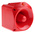 Klaxon Nexus Pulse Series Red Sounder Beacon, 17 → 60 V dc, IP66, Base Mount, 105dB at 1 Metre