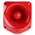 Klaxon Nexus Pulse Series Red Sounder Beacon, 17 → 60 V dc, IP66, Base Mount, 110dB at 1 Metre