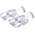 515-1071F Dialight, PCB Mounted 2-Way Right Angle LED Light Pipe, Clear Round Lens