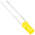 Kingbright2.1 V Yellow LED 5mm Through Hole, Cylindrical L-493YT