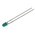 Vishay1.9 V Green LED 3mm Through Hole, TLLG4400