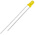 Kingbright2.5 V Yellow LED 3mm Through Hole, L-132XYD