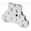 Eaton Auxiliary Contact, 3 Contact, NC + 2NO, Side Mount