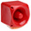 Klaxon PNC Series Amber Sounder Beacon, 10 → 60 V dc, IP66, Side Mount, 113dB at 1 Metre