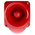 Klaxon PNC Series Red Sounder Beacon, 10 → 60 V dc, IP66, Side Mount, 120dB at 1 Metre