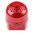 Klaxon PSS Series Red Sounder Beacon, 110 → 230 V ac, IP65, Base Mount, 102dB at 1 Metre