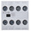 Eaton Auxiliary Contact, 4 Contact, 2NC + 2NO, Front Mount