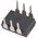 Broadcom, 4N46-000E DC Input Darlington Output Optocoupler, Through Hole, 6-Pin DIP