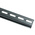 RS PRO Steel Perforated DIN Rail, Top Hat Compatible, 1m x 35mm x 7.5mm