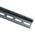 RS PRO Steel Perforated DIN Rail, Top Hat Compatible, 1m x 35mm x 7.5mm