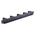 RS PRO PC, Steel Cable Management Panel for Use with 19 in 1 U Rack Mount, 44 x 483 x 64mm