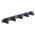 RS PRO PC, Steel Cable Management Panel for Use with 19 in 1 U Rack Mount, 44 x 483 x 64mm