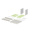 Bopla Interzoll Series 6U Aluminium Subrack, 84HP, 218mm Depth
