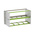 Bopla Interzoll Series 6U Aluminium Subrack, 84HP, 218mm Depth
