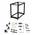 StarTech.com Black 18U Steel Server Rack , with 4-Post Frame