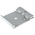 Hammond 1427 Series Aluminium DIN Rail Clip for Use with 35 mm DIN Rail, 42 x 8 x 51.36mm