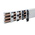 Rittal SV 9340 Series Polyamide Adapter for Use with Busbar Systems, 55 x 208mm