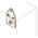 ABB SR/SRN Series Stainless Steel Wall Bracket for Use with SRX Enclosure