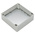 RS PRO Galvanised Steel Mounting Plate, 2mm H, 108.55mm W, 66.5mm L for Use with RS PRO 1862255 and RS PRO 1862256