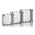 RS PRO Galvanised Steel Mounting Plate, 2mm H, 108.55mm W, 66.5mm L for Use with RS PRO 1862255 and RS PRO 1862256