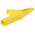 Staubli Crocodile Clip, Brass Contact, 32A, Yellow