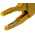Hirschmann Test & Measurement Crocodile Clip, Brass Contact, 32A, Yellow