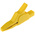 Hirschmann Test & Measurement Crocodile Clip, Brass Contact, 32A, Yellow
