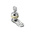 Rittal Silver Die Cast Zinc Lock Insert