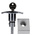 Rittal Silver Die Cast Zinc Locking Handle, T-Handle