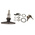 Southco Black Die Cast Zinc Locking Handle, T-Handle
