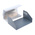 Hammond 519 Series Grey Aluminium, Steel Desktop Enclosure, Sloped Front, 220 x 150 x 100mm