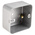 MK Electric Metalclad Silver Aluminium Back Box, BS, IP20, 2 Gangs, 73 x 73 x 40mm