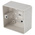 MK Electric Logic Plus White Gloss Back Box, BS, IP20, 1 Gangs, 87 x 87 x 40mm