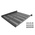 StarTech.com Black Shelf, 1U, 25kg Load, 483mm x 483mm
