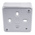 MK Electric Metalclad Silver Aluminium Back Box, BS, IP20, 1 Gangs, 86 x 86 x 38mm