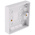 RS PRO White Back Box, BS, IP20, 1 Gangs, 86.6 x 86.6 x 16mm