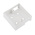 RS PRO White PVC Electrical Enclosure, BS, 1 Gangs, 87 x 87 x 32mm