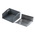 Hammond 500 Series Grey Aluminium, Steel Desktop Enclosure, Sloped Front, 180 x 196 x 100mm