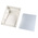 OKW DATEC Series Grey, White ABS Desktop Enclosure, Sloped Front, 130 x 180 x 86mm